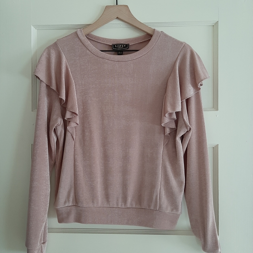 ~DONATED~ Lipsy | London ruffle top